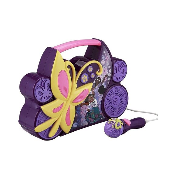 Disney Encanto Sing Along Boombox & Purple Microphone Butterfly Set NEW! - Picture 3 of 6